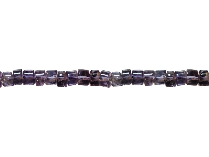 Amethyst Tyre Beads - Light Colour        
