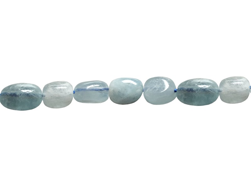 Aquamarine Tumble Beads             