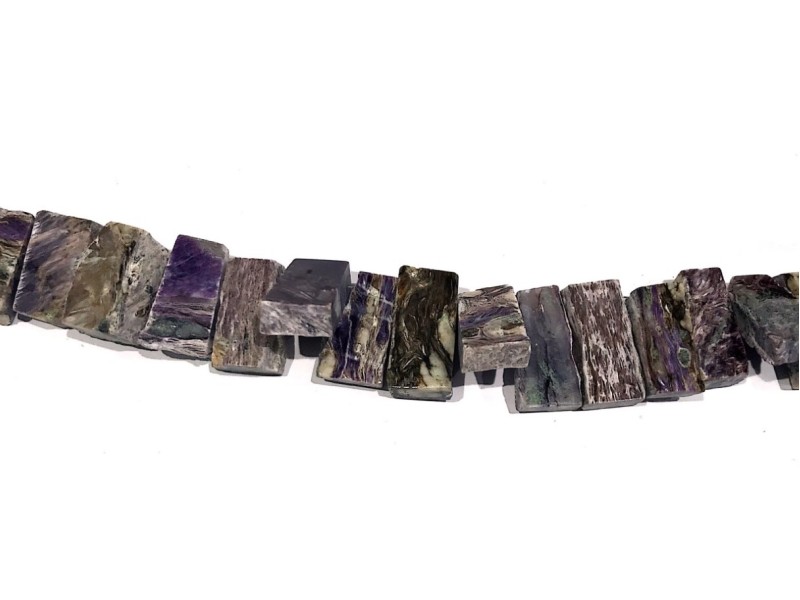 Charoite Tribal Badamanche  8" choker Beads