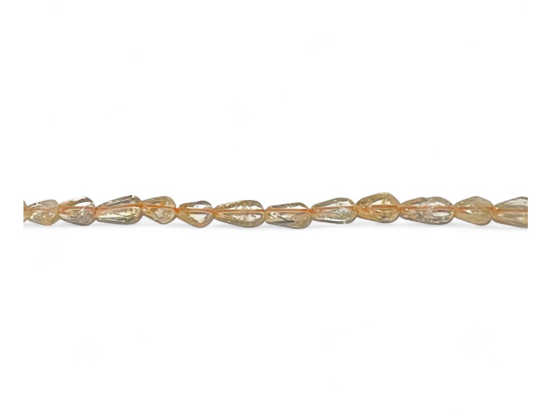 citrine flat pear-shape beads                       
