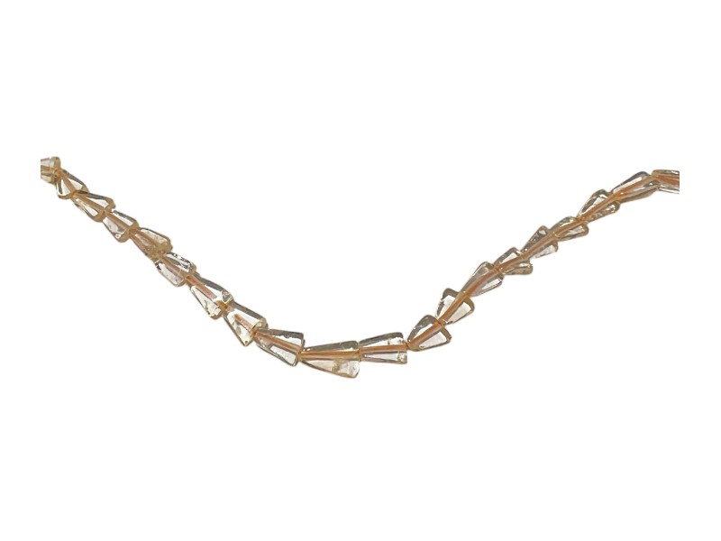 Citrine triangle beads                       