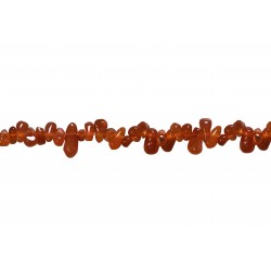 carnelian side-drilled drop beads