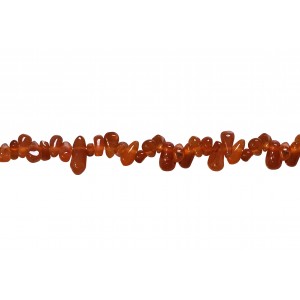 carnelian side-drilled drop beads