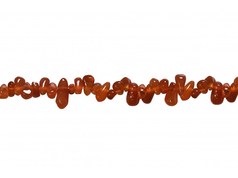 carnelian side-drilled drop beads