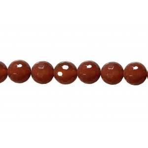 Carnelian Faceted  Beads - 12 mm