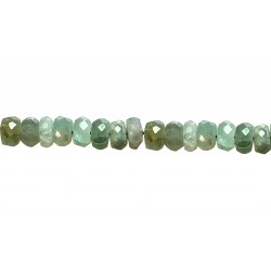 Emerald Faceted Beads - Strand