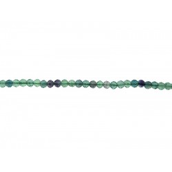 Fluorite Faceted Round Beads - 4mm 