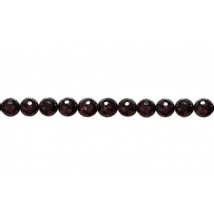 Garnet Faceted Beads, 12 mm                       