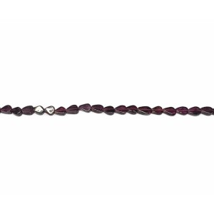 garnet triangular drop beads                             