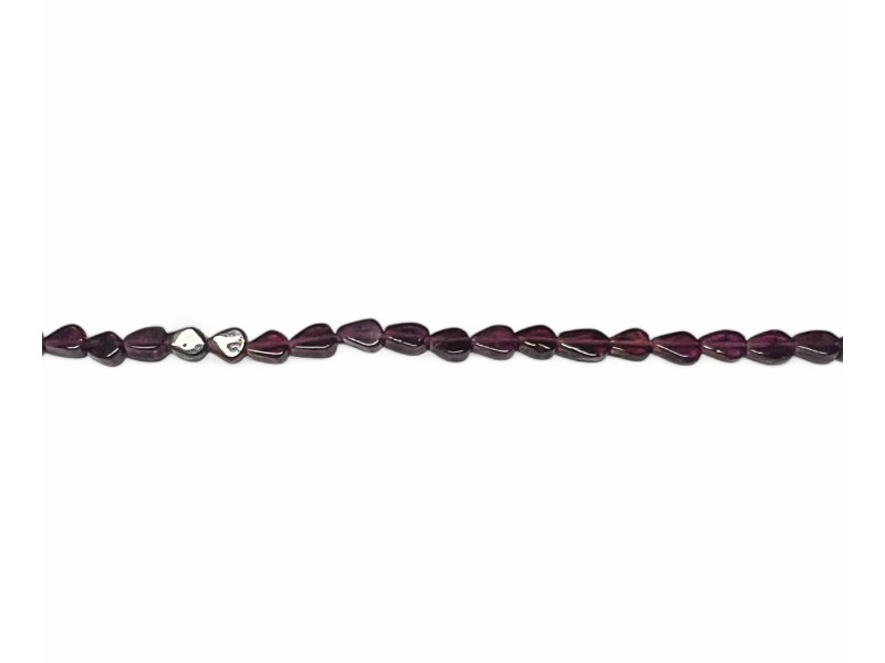 garnet triangular drop beads                             