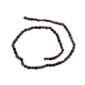 Garnet Square Faceted Beads                         