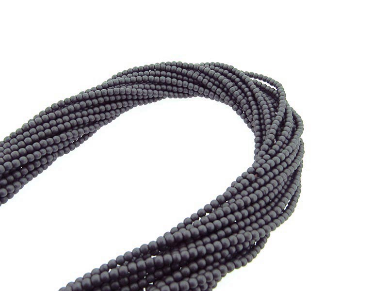 Hematite Matte Finish Round Beads - 2mm