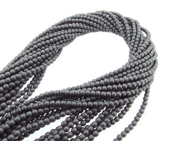 Hematite Matte Finish Round Beads - 4mm