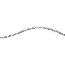 hematite silver round beads 4mm                                