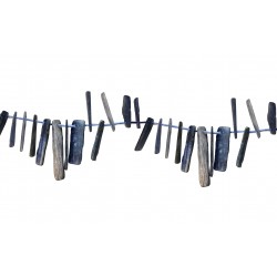 kyanite tribal beads