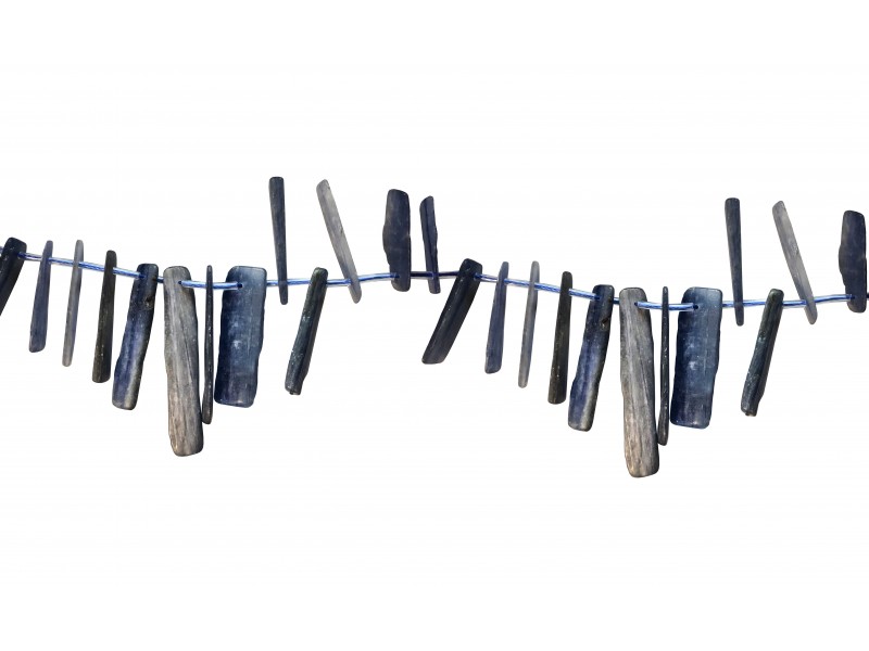kyanite tribal beads