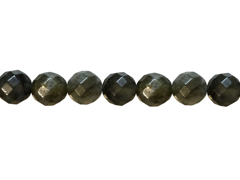 Labradorite Faceted Beads, 10 mm               