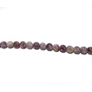 Lepidolite (Purple Mica) Round 8mm Beads                                    