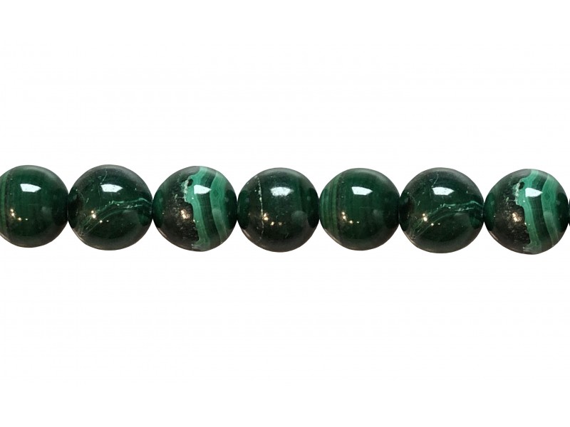 Malachite Round Beads - 8mm