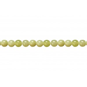 Olive Jade Round Beads, 4 mm