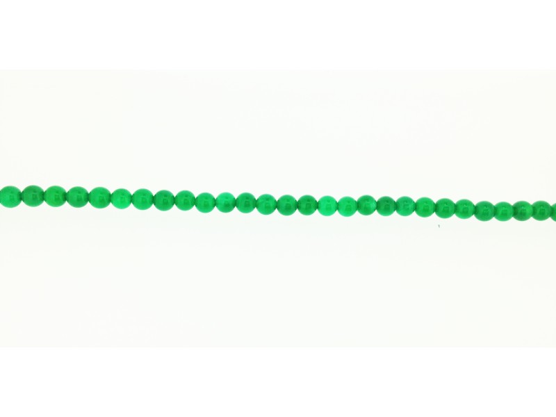 Onyx Green Round Beads, 6 mm