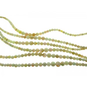 Ethiopian Opal Round Beads, graduated - 3mm - 7mm, 16'' strand