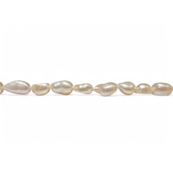 pale peach baroque pearls 10x15mm
