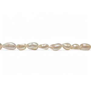 pale peach baroque pearls 10x15mm