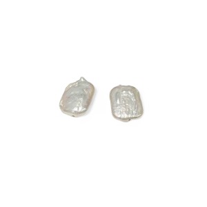pearl viva square single beads 15x20mm