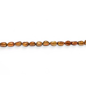 Baroque pearl beads copper 10mm