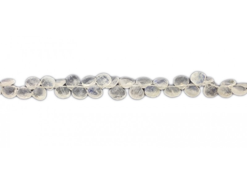 Rainbow Moonstone Badamche / Drops /Briolette 8'' Beads