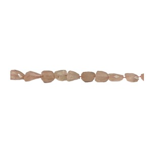 Rose Quartz Tumble Faceted Beads.