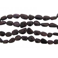 Ruby Tumble Beads, strand 15''