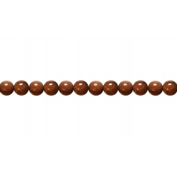 Goldstone Round Beads, Brown