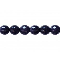 Sandstone Blue Faceted Beads, 12 mm
