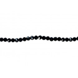 Black Spinel Faceted Beads - 3.0mm