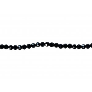 Black Spinel Faceted Beads - 3.0mm