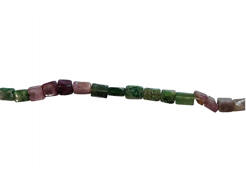 Tourmaline Square Beads Multi Colour 