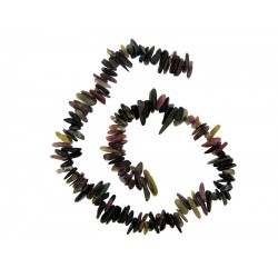 Tourmaline Chips Beads - Side Drilled