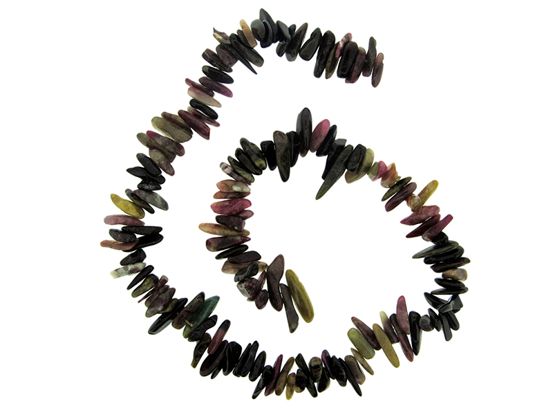 Tourmaline Chips Beads - Side Drilled