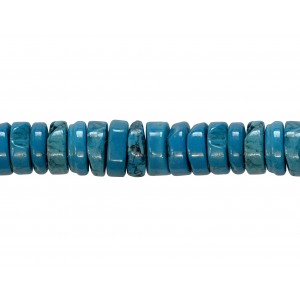 Turquoise Tyre Beads - 10mm x 4mm  