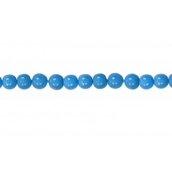 Turquoise Pressed Round Beads - 3mm - 5mm