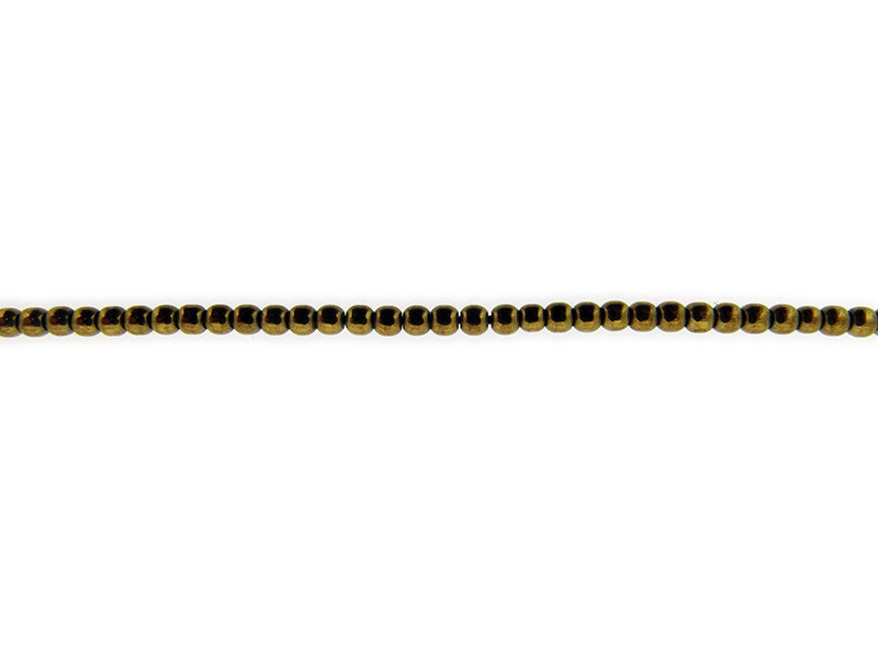 Hematite Dark Gold Colour Round Beads 2mm