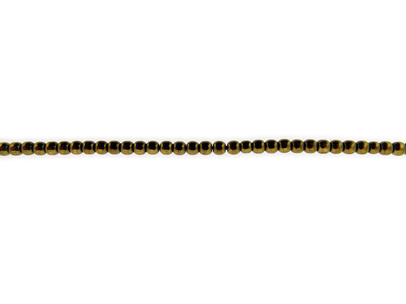 Hematite Dark Gold Round Beads 2mm