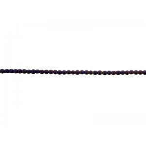 Hematite Purple Round Beads 2mm