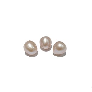 pale pink baroque pearls, 10-12mm singles