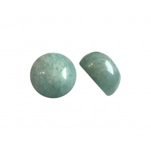 Amazonite Cabs, Round - 11mm