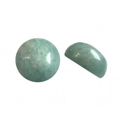 Amazonite Cabs, Round - 12mm