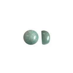 Amazonite Cabs, Round - 6mm