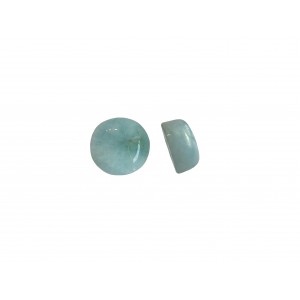 Amazonite Cabs, Round - 5mm